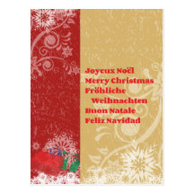 Joyeux Noël Postkarte