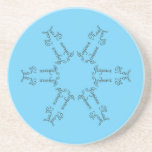 Joyeux Noel Snowflake Coaster