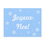 Joyeux Noel Snowflakes postcards