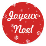 Joyeux Noel Snowflakes stickers