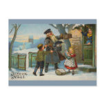 "Joyeux Noel Vintage Christmas Card" postcards