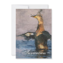 Joyful Duck Party Announcement Invitation