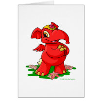 Joyful red Elephante in Shenkuu cards