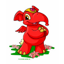 Joyful red Elephante in Shenkuu t-shirts