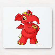 Joyful red Elephante mousepads