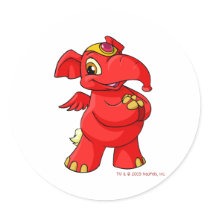 Joyful red Elephante stickers