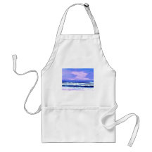 Joyful Sunrise Purple Lilac Ocean Waves Gifts Apron