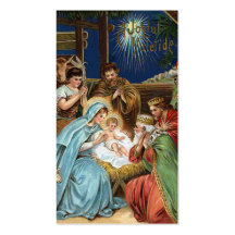 "Joyful Yuletide" Vintage Christmas Business Cards