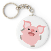 Joyous Cartoon Pig Keychain