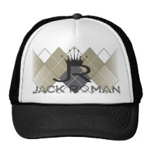 JR Argyle Black Mesh Hats