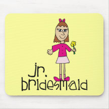 Jr. Bridesmaid Gifts and Favours Mousemats