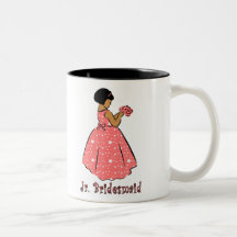Jr Bridesmaid in Coral Mugs