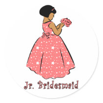 Jr Bridesmaid in Coral
