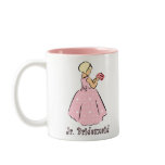 Jr. bridesmaid in Pink mugs