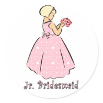 Jr. bridesmaid in Pink