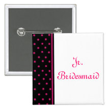 Jr. Bridesmaid Pinback Buttons