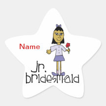Jr. Bridesmaid Star Stickers