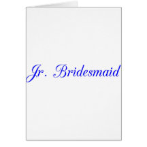 Jr. Bridesmaid's Cards