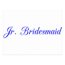 Jr. Bridesmaid's Postcard
