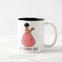 Jr. Flower Girl in Coral   Mug