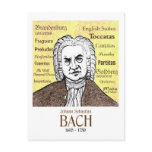 JS Bach postcard