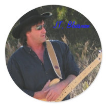 jtpromoshotcutsize, JT, Bluesman Round Stickers