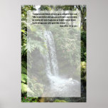 Juan 4:13 con Cascada Posters