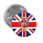 Jubilee Union Jack Pinback Button