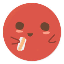 Jubu - red ball sticker