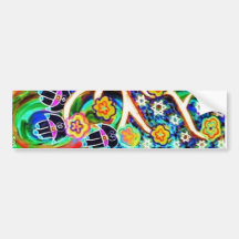 Judaica Hamsa Ivory Tree Of Life Bumper Stickers