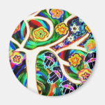 Judaica Hamsa Ivory Tree Of Life Fridge Magnet
