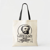Judas is my homeboy canvas bags