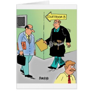 Judge Cartoon Cards