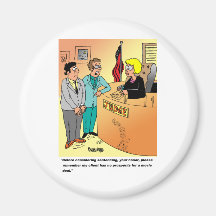 Judge / Defendant ? Lawyer cartoon humour Refrigerator Magnets