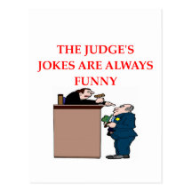 judge jokes post cards