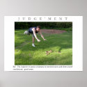JUDGEMENT Motivational Snake Poster Print