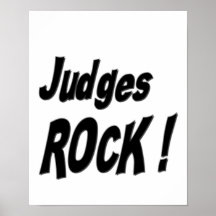 Judges Rock! Poster Print