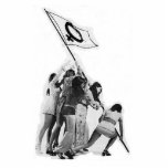 Judith Meuli's "Raising of the Feminist Flag" photo sculptures