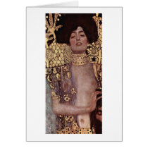 Judith With The Head Holofernes By Gustav Klimt cards