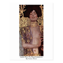 Judith With The Head Holofernes By Gustav Klimt Postcards
