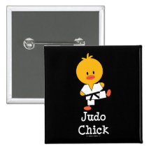 Judo Chick Button