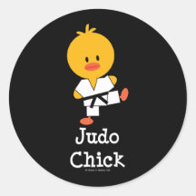 Judo Chick Stickers