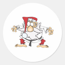 Judo-Santa Stickers