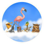 Jug Band O' Birds Stickers