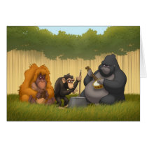 Jug Band of the Apes Note Card