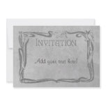 Jugendstil in Grey Custom Announcement