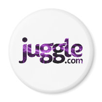 juggleLogo_Aurora Fridge Magnets