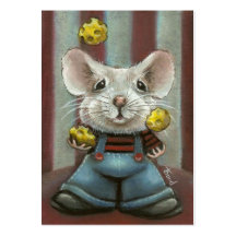 Juggler Mouse Business Card Template