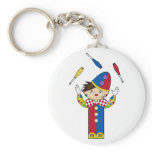 Juggling Circus Clown Keychain