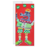 JUGGLING CLOWN ROBOT - pop art rack cards